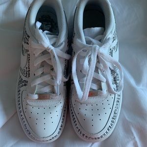 Nike Shoes - Custom Leah Kirsch lyrical AF1 Low White Nike Shoes - Custom Leah Kirsch lyrical AF1 Low White